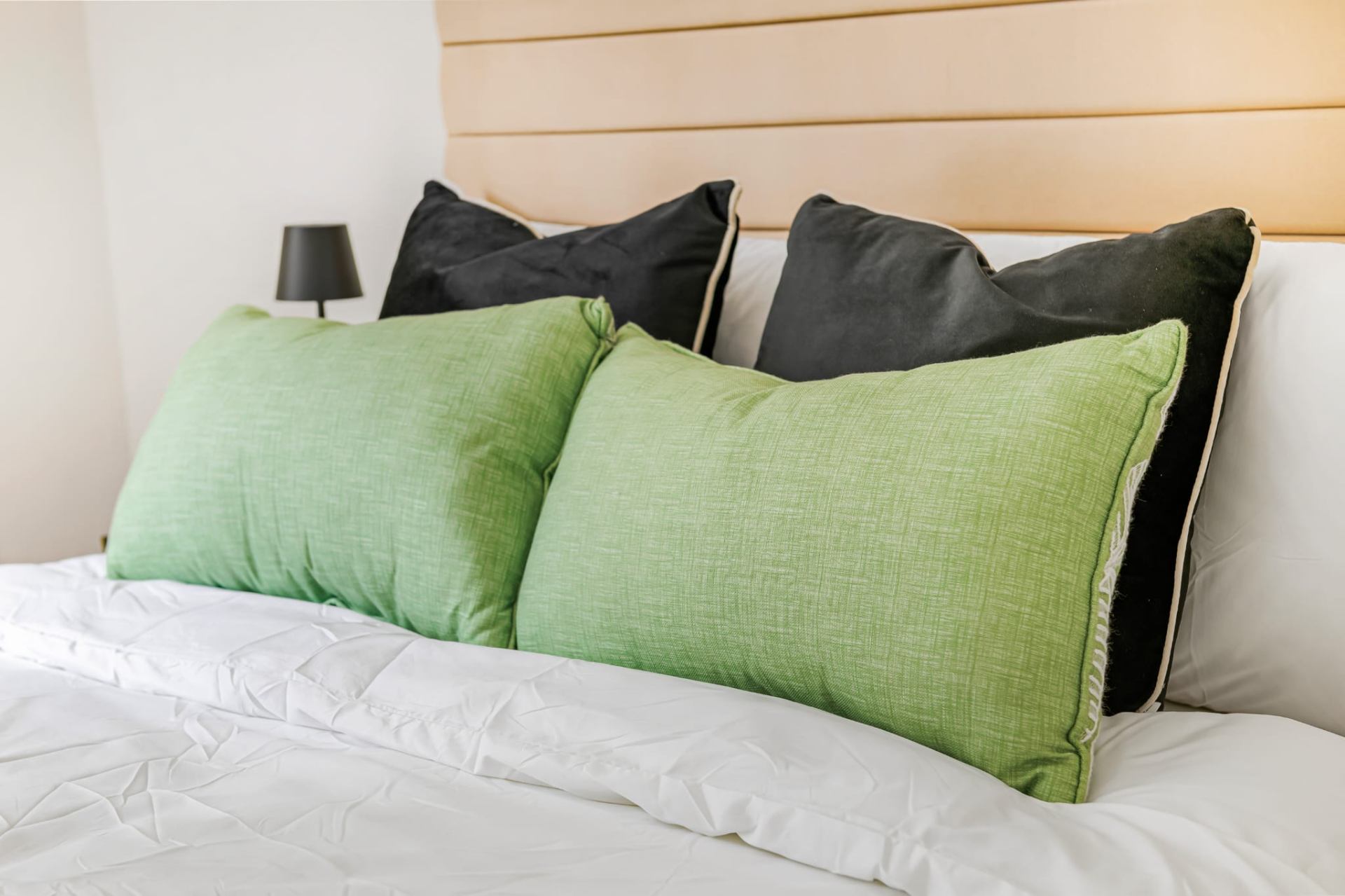 Master bedroom — soft furnishings detail