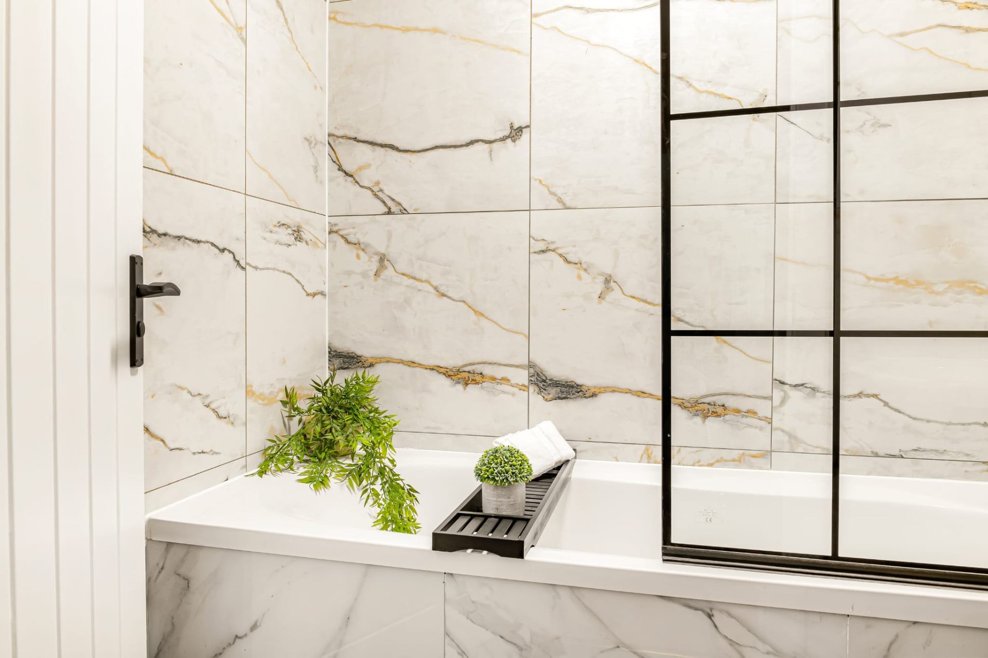 Bathroom — Crittall screen detail