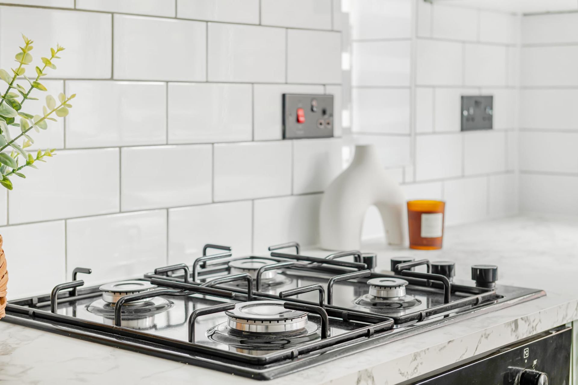 Kitchen — gas hob detail